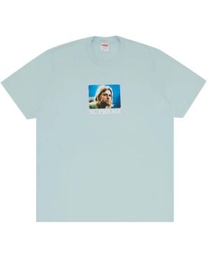 Supreme X Kurt Cobain T-Shirt Con Stampa Fotografica - Blu