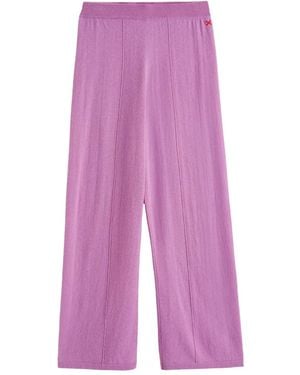Chinti & Parker Wide-Leg Track Trousers - Purple