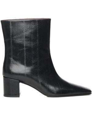 Giuliano Galiano 60Mm Stefy Leather Ankle Boots - Black