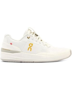 On Shoes Perforated Leather Trainers - White