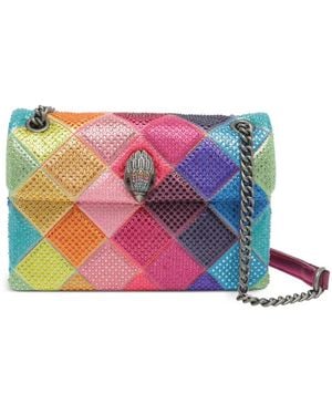 Kurt Geiger Small Multicolour Kensington Shoulder Bag - Pink