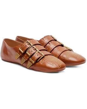 Chloé Ballerines Susanna À Détails De Clous - Marron