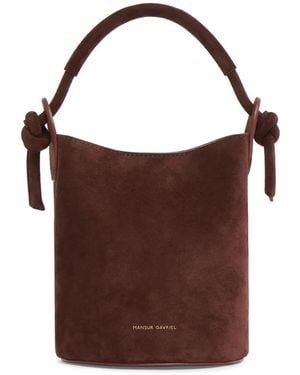 Mansur Gavriel Mini Fortuna Bucket Bag - Brown