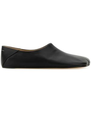 MM6 by Maison Martin Margiela レザーローファー - ブラック