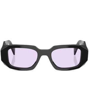 Prada Eckige Sonnenbrille - Schwarz