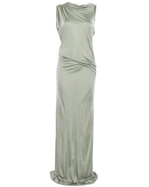 Rick Owens Shailee Draped Open-Back Maxi Dress - Green