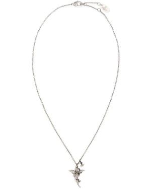 Vivienne Westwood Putti Orb Pendant Necklace - White