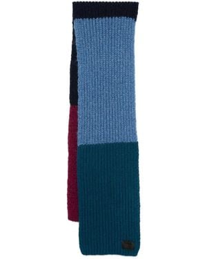 Paul Smith Striped Scarf - Blue