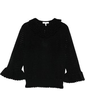Chloé Crochet Top - Black