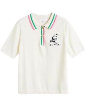 Chinti & Parker Peanuts Club Polo Top - White