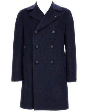 Tagliatore Colorado Double-Breasted Coat - Blue