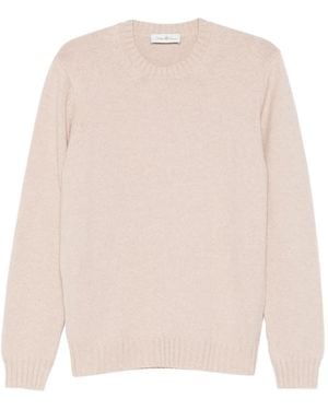 Della Ciana Pullover mit Rundhalsausschnitt - Natur