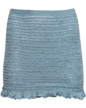 Andrea Almeida Luna Mini Skirt - Blue