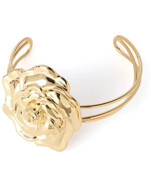 Nina Ricci Choker mit Rosen - Mettallic