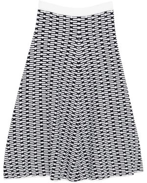 N.Peal Cashmere Harlow Skirt - White