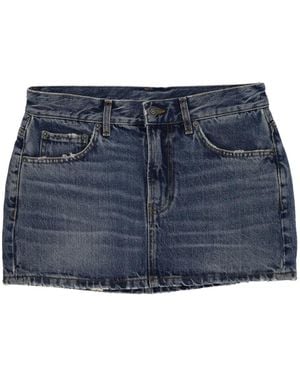 Fiorucci Five-Pocket Mini Skirt - Blue