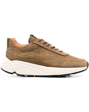 Buttero Colour-Block Suede Trainers - Multicolour