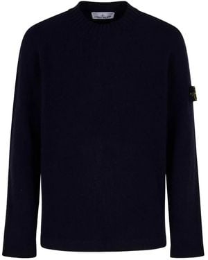 Stone Island Pullover Mit Kompass - Blau