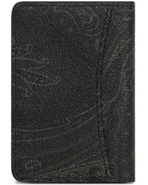 Etro Arnica Document And Card Holder - Black