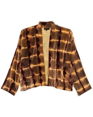 Yavi Veste À Imprimé Tie Dye - Marron