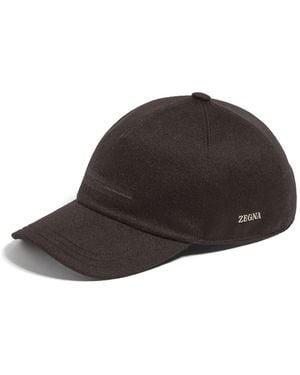 ZEGNA Baseballkappe Aus Filz - Braun