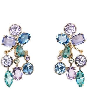Swarovski Gema Crystal Earrings - Blue