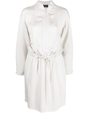 Emporio Armani Chemisier Drappeggiato - Bianco
