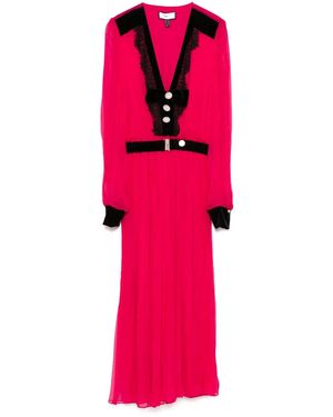 Nissa Belted Midi Dress - Pink
