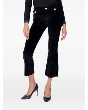 GAUDI Velvet Flared Pants - Black