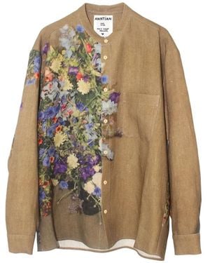Anntian Shirt Met Bloemenprint - Bruin