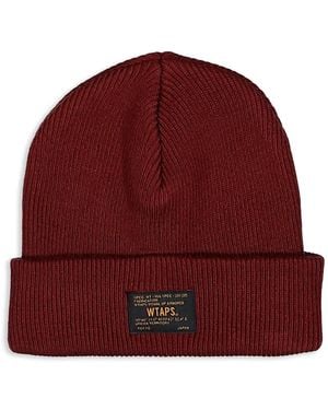WTAPS Fgz Ribbed Beanie Hat - Red