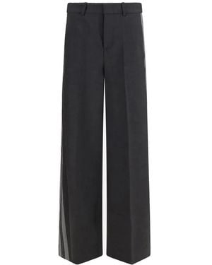 P.A.R.O.S.H. Pantalon Ample À Rayures Latérales - Black