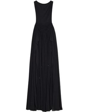 Lanvin Drapiertes Abendkleid - Schwarz