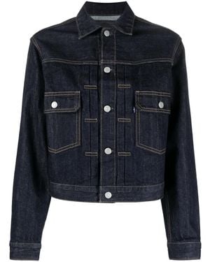 Levi's Logo-Buttons Denim Jacket - Blue