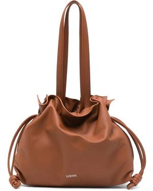 Loewe Flamenco Drawstring Shoulder Bag - Brown