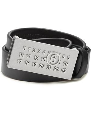 ☆MM6 Maison Margiela☆大人もOK！ロゴ入りベルト 黒