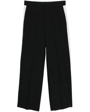 Qasimi Pantaloni Con Righe Laterali - Nero