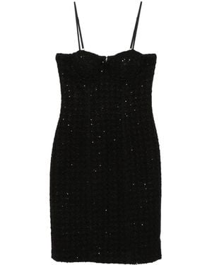 ROTATE BIRGER CHRISTENSEN Sequin-Embellished Bouclé Midi Dress - Black