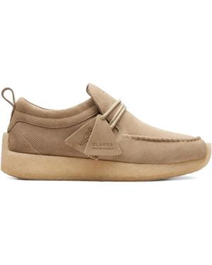 Clarks Maycliffe "Dark Sand Suede" Loafers - Brown