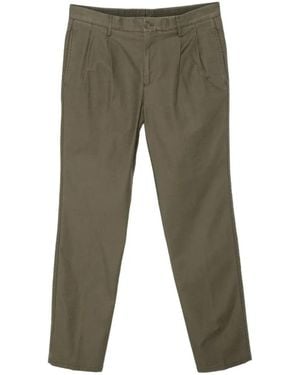 Aspesi Slim Banana Straight Plooibroek - Groen