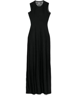 Marine Serre Sleeveless T-Shirt Tank Dress - Black