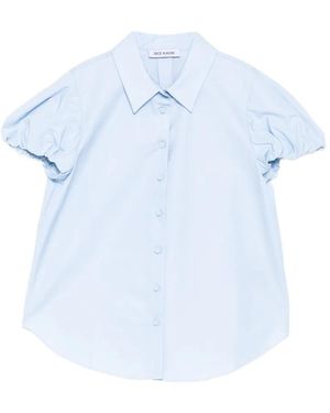 Dice Kayek Puff-Sleeve Shirt - Blue