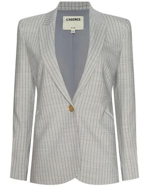 L'Agence Sheila Striped Blazer - Grey