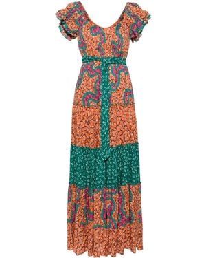 Diane von Furstenberg Alejandro Maxikleid Mit Grafischem Print - Orange