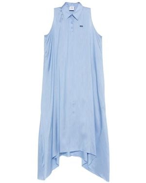 Vetements Abito Smanicato Gessato - Blu