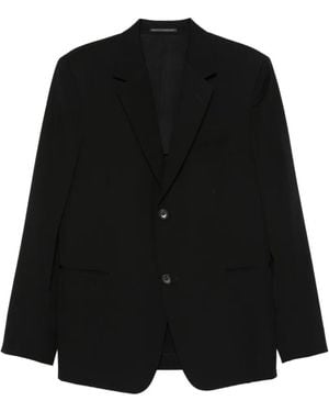 Yohji Yamamoto Button-Up Blazer - Black