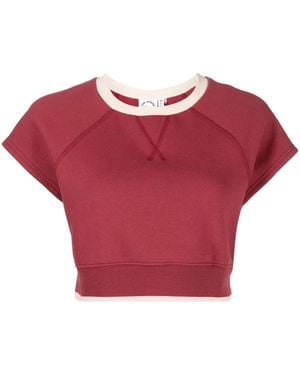The Upside Banksia Brooklyn Crop Top - Red