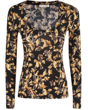 Ulla Johnson T-Shirt Met Bloemenprint - Bruin