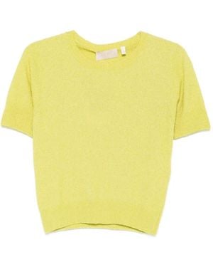 iBlues Kurzärmeliger Pullover - Gelb