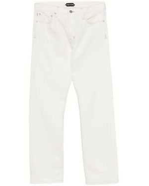 Tom Ford Vaqueros Coupe Droite Cotswold Stone 50's - Blanco
